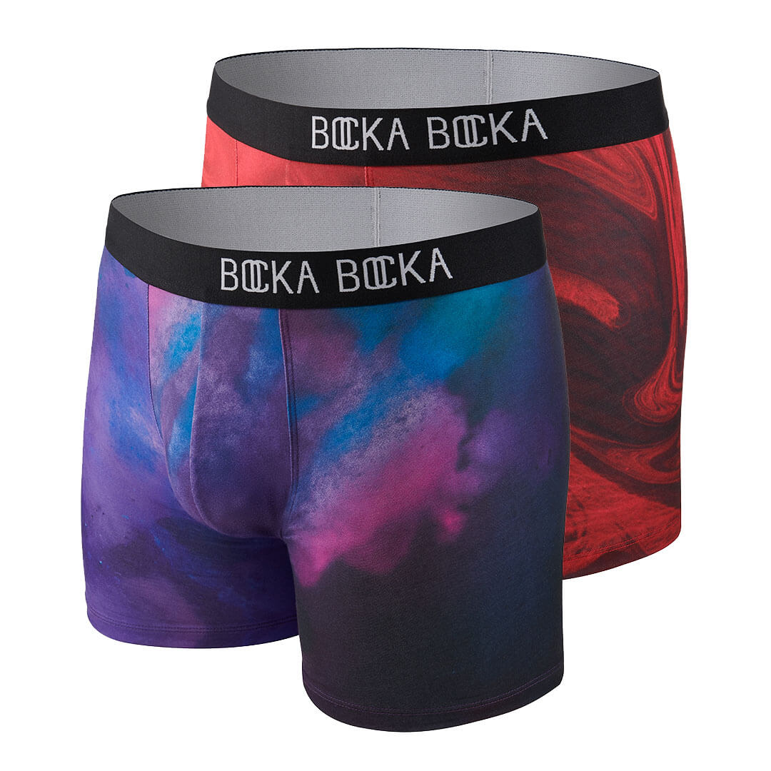 Colourful designer men's boxer briefs, Bocka Bocka